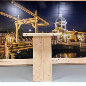 Steigerhouten statafel Basic 80x80cm Steigerhouten statafel Basic 80x80cm